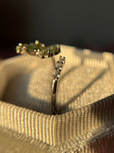 Cargar imagen en el visor de la galería, Anillo Mariposa Turmalina Tricolor (Plata .925)