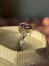 Cargar imagen en el visor de la galería, Anillo Corazón Amatista (Plata .925)