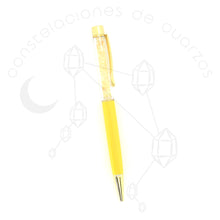 Cargar imagen en el visor de la galería, Pluma con Cuarzos - Tinta Negra