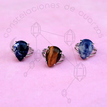 Cargar imagen en el visor de la galería, Anillo con Mineral (Gota)