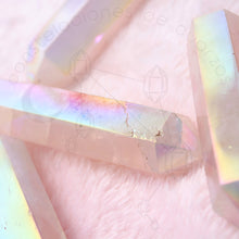 Cargar imagen en el visor de la galería, Biterminado Cuarzo Rosa Aura Ángel