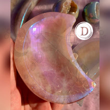 Cargar imagen en el visor de la galería, Bowl de Cuarzo Rosa Aura Ángel en Forma de Luna