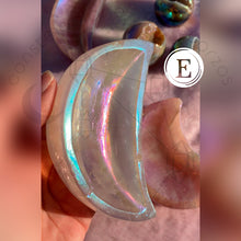 Cargar imagen en el visor de la galería, Bowl de Cuarzo Rosa Aura Ángel en Forma de Luna
