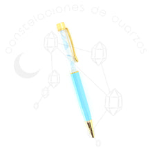 Cargar imagen en el visor de la galería, Pluma con Cuarzos - Tinta Negra