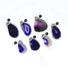 Cargar imagen en el visor de la galería, Collar de Ágata Teñida