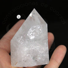 Cargar imagen en el visor de la galería, Punta Semipulida de Cuarzo Blanco