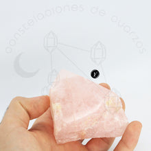 Cargar imagen en el visor de la galería, Punta Semipulida de Cuarzo Rosa