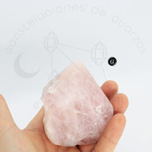 Cargar imagen en el visor de la galería, Punta Semipulida de Cuarzo Rosa
