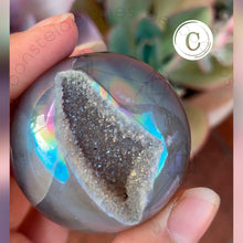 Cargar imagen en el visor de la galería, Esfera de Ágata Aura Ángel