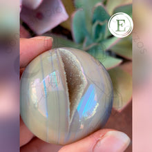 Cargar imagen en el visor de la galería, Esfera de Ágata Aura Ángel