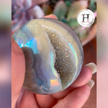 Cargar imagen en el visor de la galería, Esfera de Ágata Aura Ángel