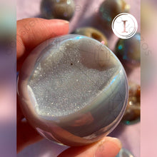 Cargar imagen en el visor de la galería, Esfera de Ágata Aura Ángel