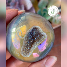 Cargar imagen en el visor de la galería, Esfera de Ágata Aura Ángel