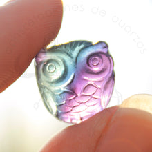 Cargar imagen en el visor de la galería, Figura Mini de Fluorita Arcoíris