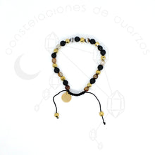 Cargar imagen en el visor de la galería, Pulsera Ajustable con Piedra Volcánica y Ágata Teñida