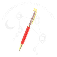 Cargar imagen en el visor de la galería, Pluma con Cuarzos - Tinta Negra