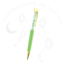 Cargar imagen en el visor de la galería, Pluma con Cuarzos - Tinta Negra