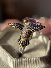 Cargar imagen en el visor de la galería, Anillo Colibrí - Amatista Facetada (Plata.925)
