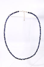 Cargar imagen en el visor de la galería, Gargantilla de Zafiro Azul facetado   ( Plata .925)

