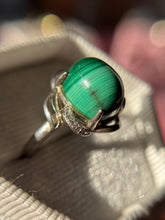 Cargar imagen en el visor de la galería, Anillos de Malaquita (Plata .925)
