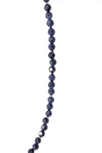 Cargar imagen en el visor de la galería, Gargantilla de Zafiro Azul facetado   ( Plata .925)
