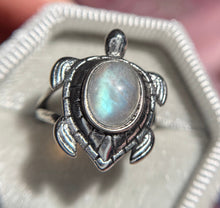 Cargar imagen en el visor de la galería, Anillo Tortuga Piedra Luna 🌈

