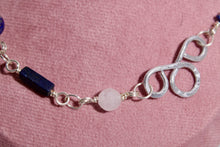 Cargar imagen en el visor de la galería, Collar Lapislázuli  (Alambrismo)
