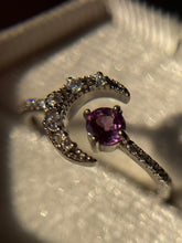 Cargar imagen en el visor de la galería, Anillos media luna - Distintos minerales (Plata .925)
