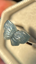 Cargar imagen en el visor de la galería, Anillo Mariposa Cianita Azul claro (Plata .925)
