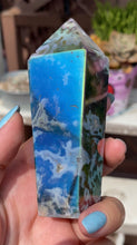 Cargar imagen en el visor de la galería, Torre de Ágata musgo aura ángel
