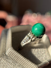 Cargar imagen en el visor de la galería, Anillos de Malaquita (Plata .925)
