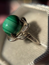 Cargar imagen en el visor de la galería, Anillos de Malaquita (Plata .925)
